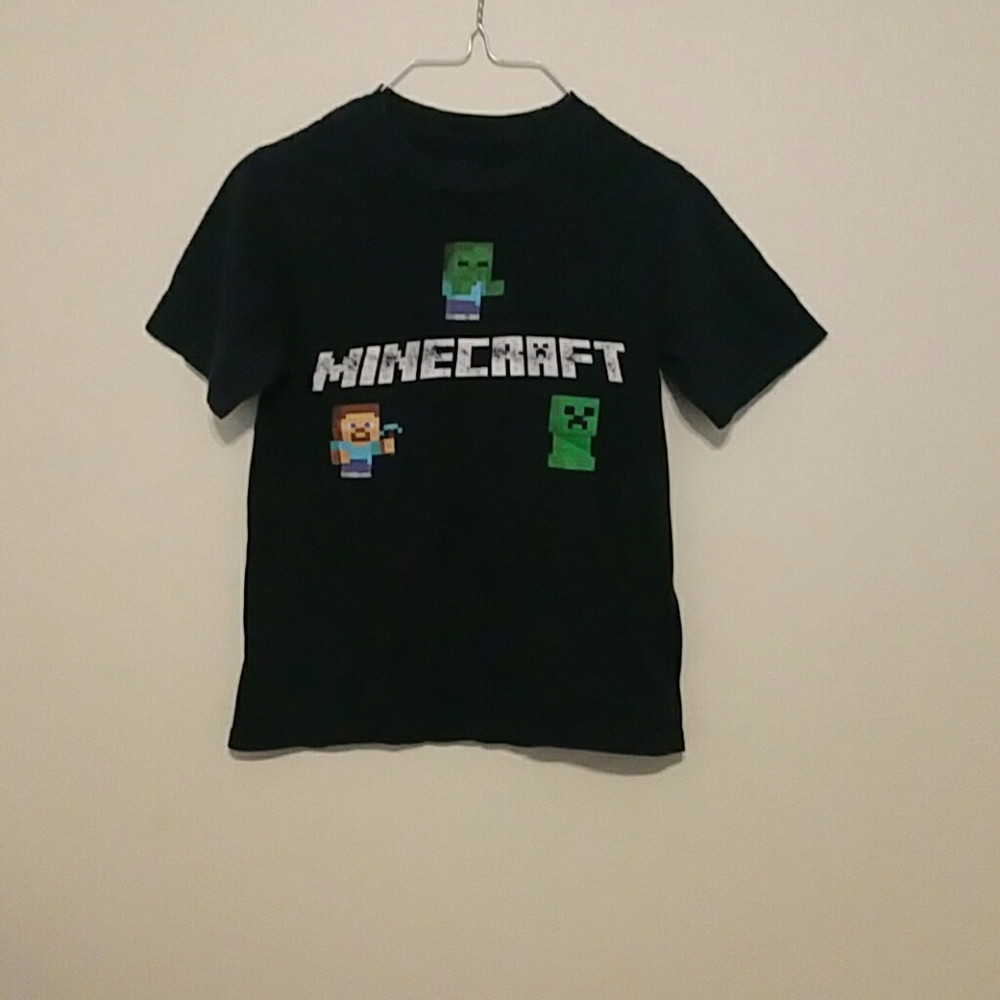 Boys mine craft t shirt